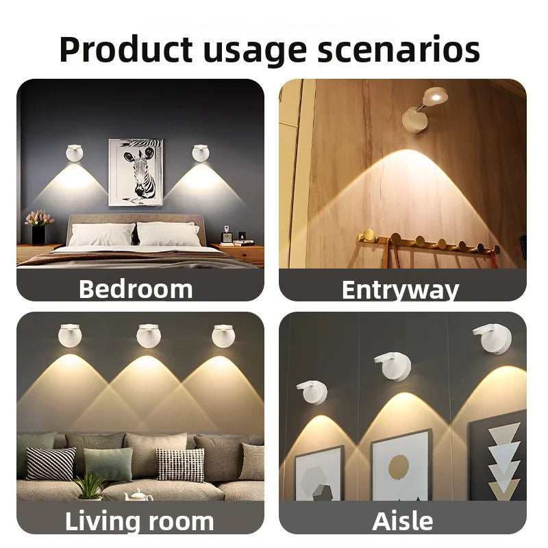 13-Color RGB LED Magnetic Spotlight – Remote Control & Dimmable