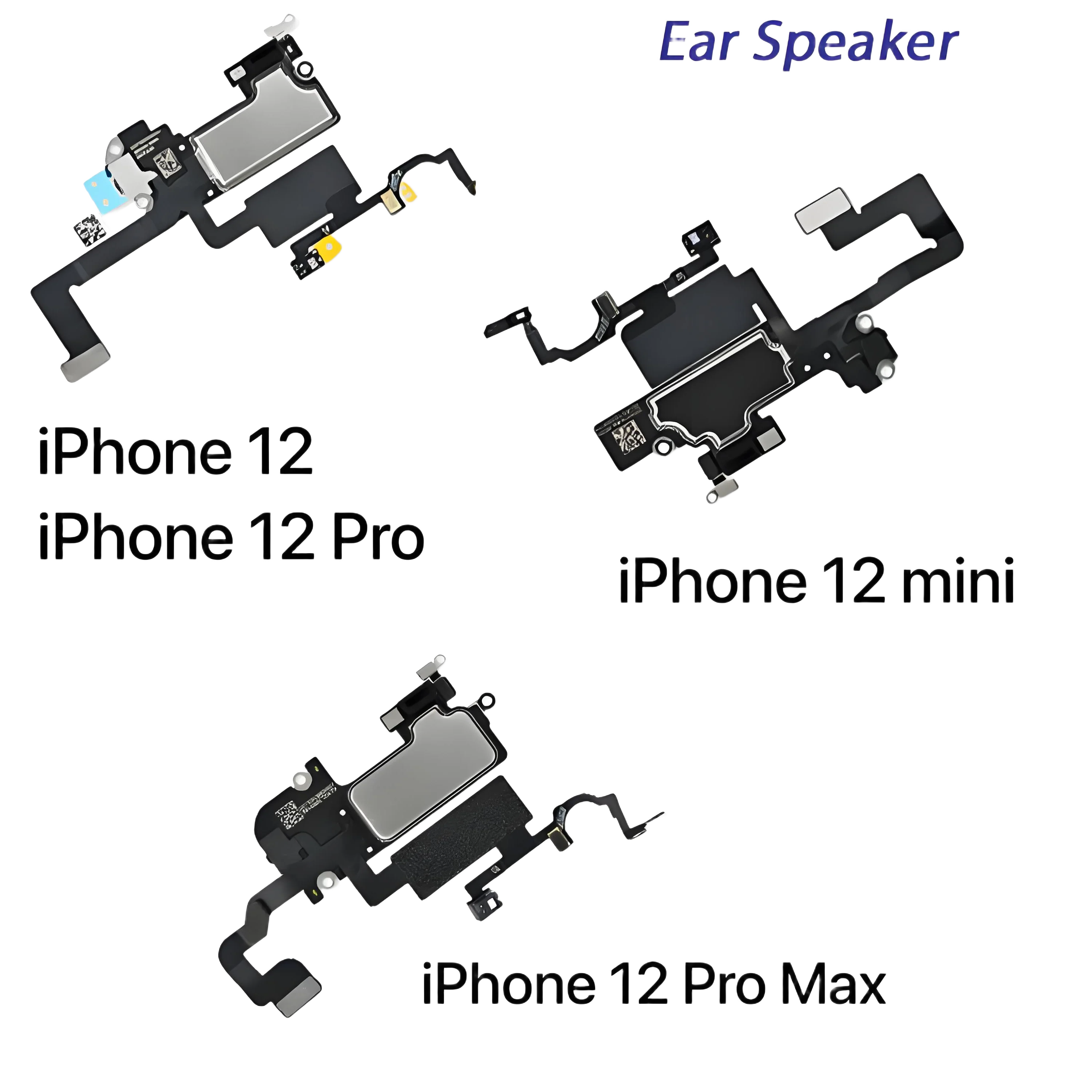 iPhone X–12 Pro Max Ear Speaker Flex Cable | Light Sensor & Mic