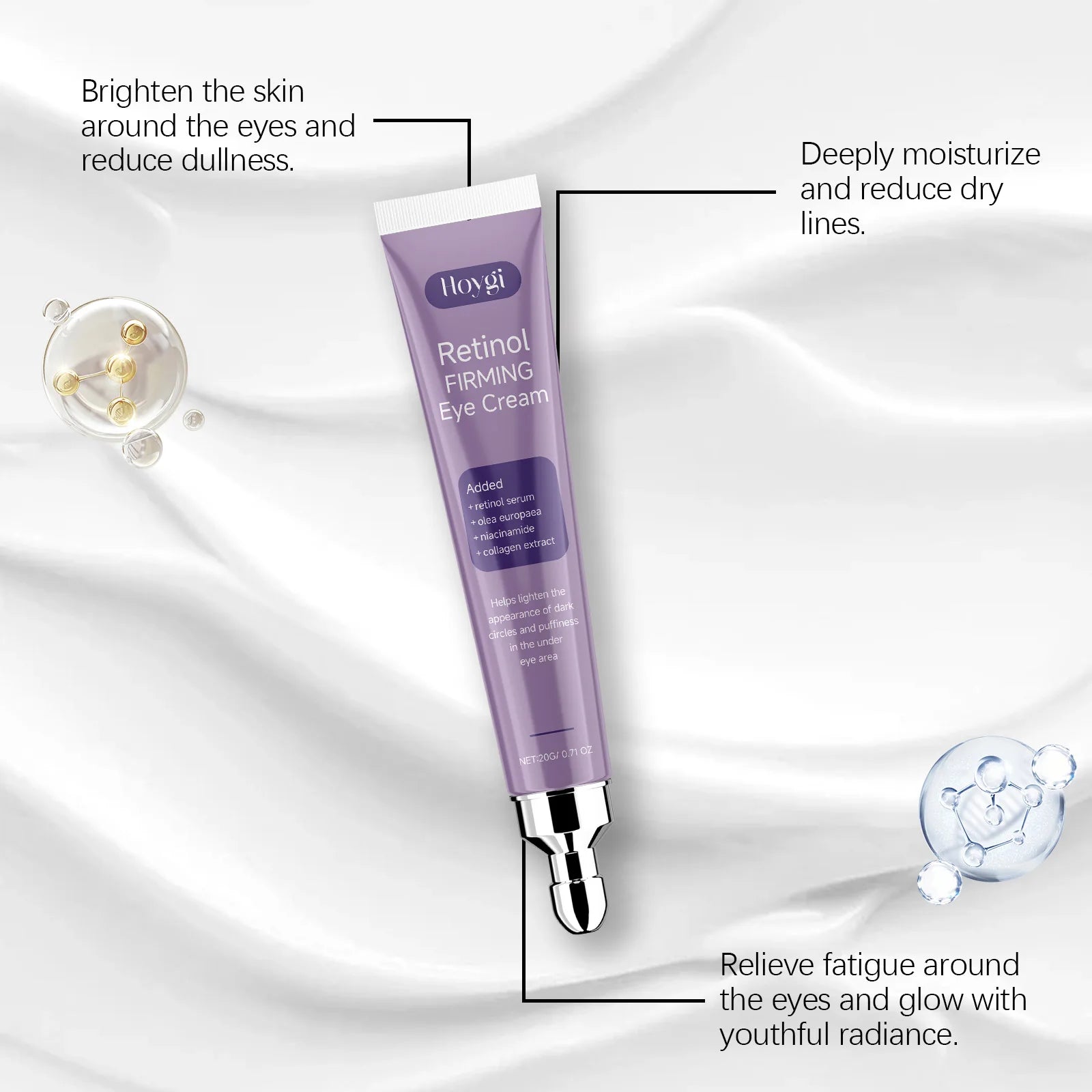 Hoygi Retinol Eye Cream – Dark Circles, Puffiness & Fine Lines