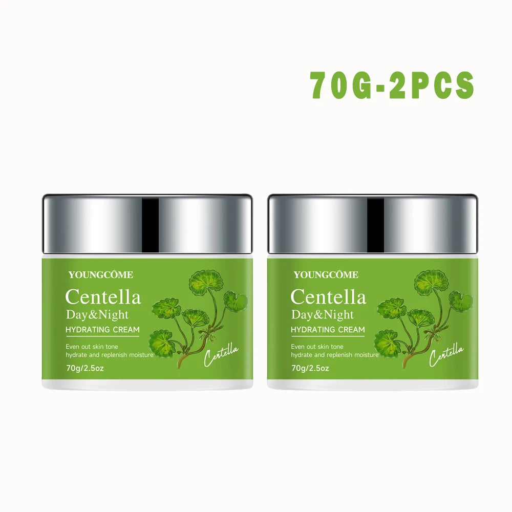 Centella Asiatica Hydrating Moisturizer - Soothing Face Cream for Even Skin Tone, Daily Hydration & Antioxidant Protection Oasis Select 2pcs 70g