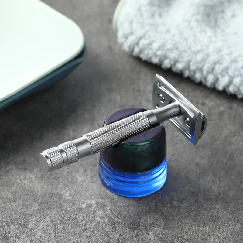 YAQI 14mm Ocean Resin Safety Razor Holder Stand – Portable