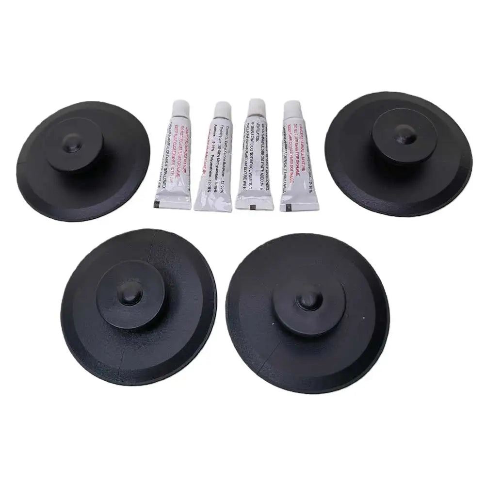 4pcs Inflatable Boat Pvc Round Edge Mount Patch Attachment for Rafts Dinghies Kayaks Gear Tie Down Hanging Accessory Mount Oasis Select