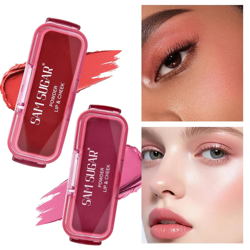 SAM SUGAR Cream Blush Stick – Matte Waterproof Multi-Use Lip & Cheek