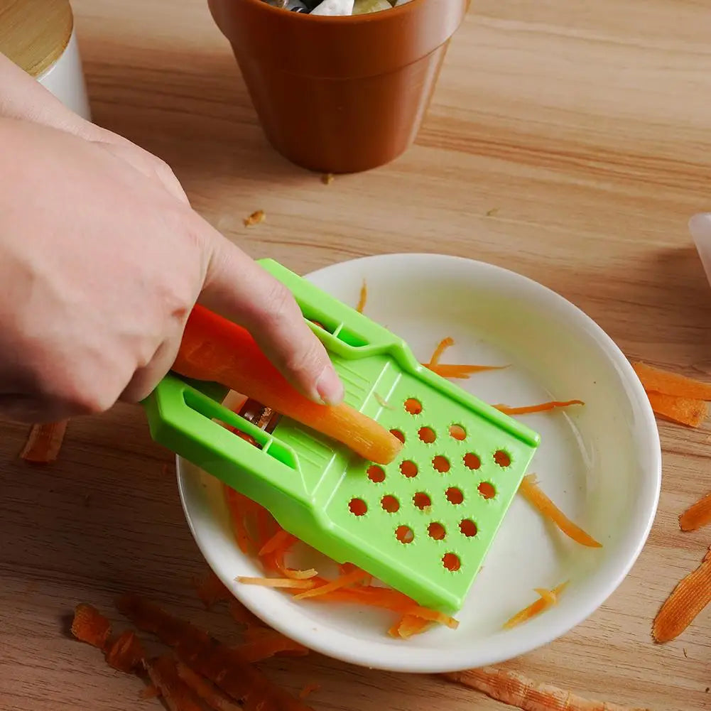 2-in-1 Stainless Steel Vegetable Peeler & Fruit Slicer Tool Vegetable Peeler Tool Oasis Select