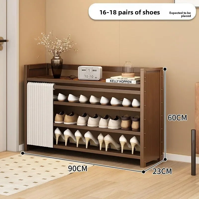 Multi-functional Folding Shoe Rack Installation-free Integrated