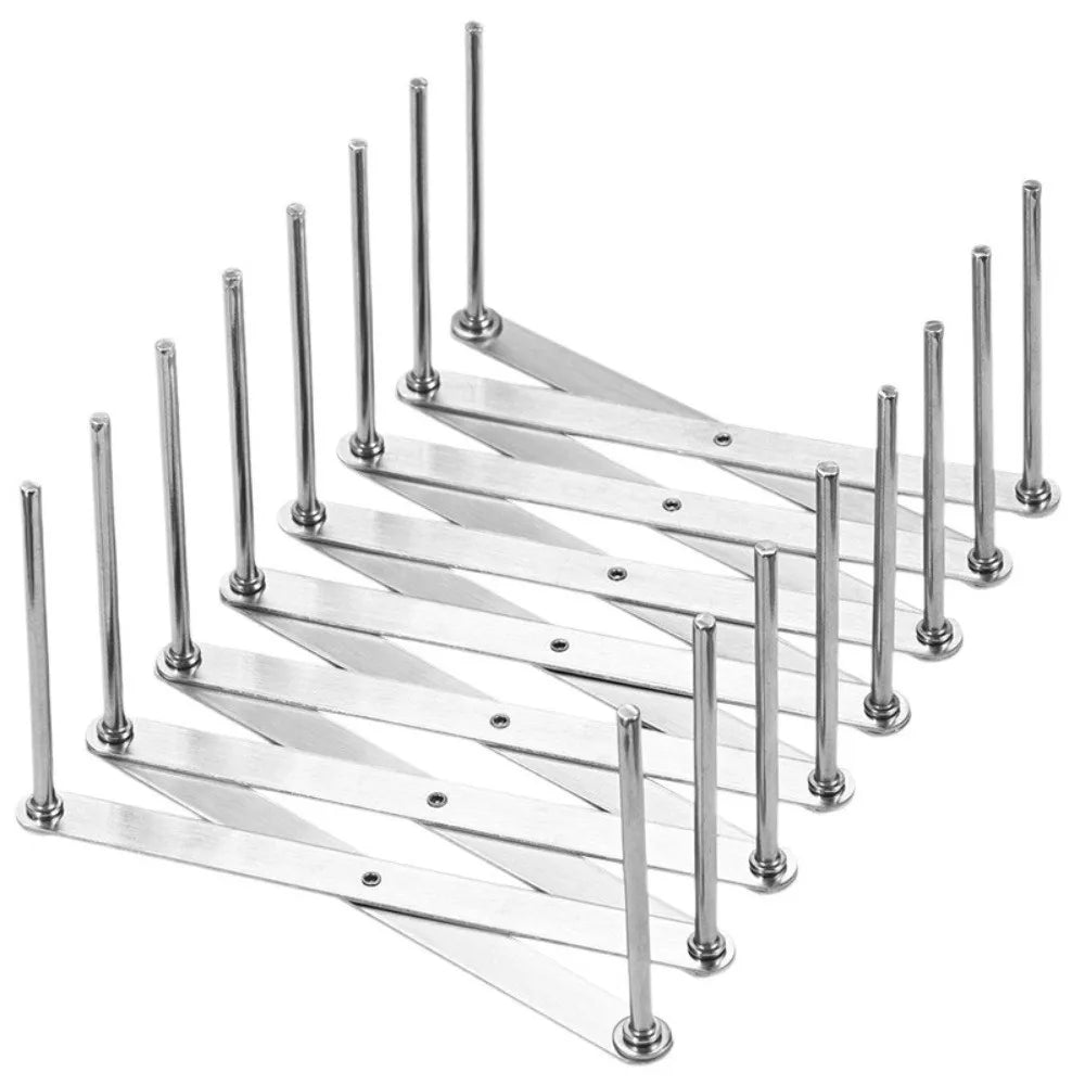 Stainless Steel Foldable Dish Rack with Drainage | Kitchen Organizer