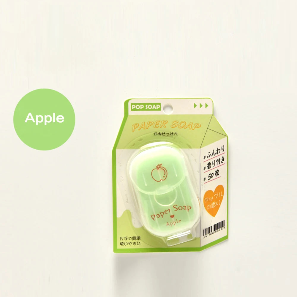 Portable Hand Soap Sheets for Travel – 50 Dissolving Sheets Dissolving Soap Sheets Oasis Select Apple