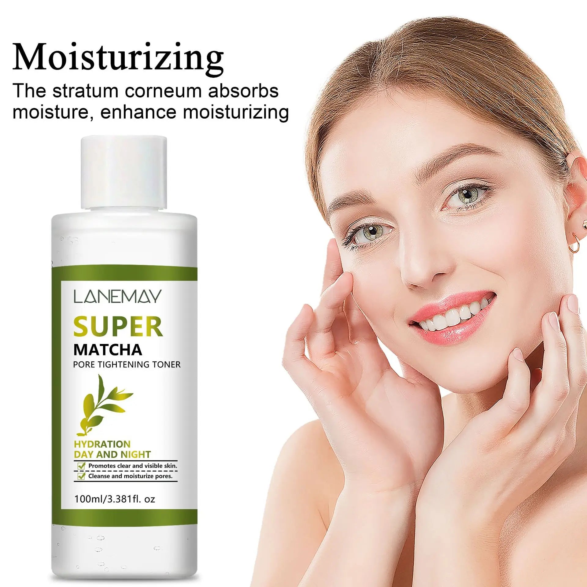 Lanemay Matcha Toner – Hydrating & Pore-Minimizing | 100ml Facial Toner Oasis Select