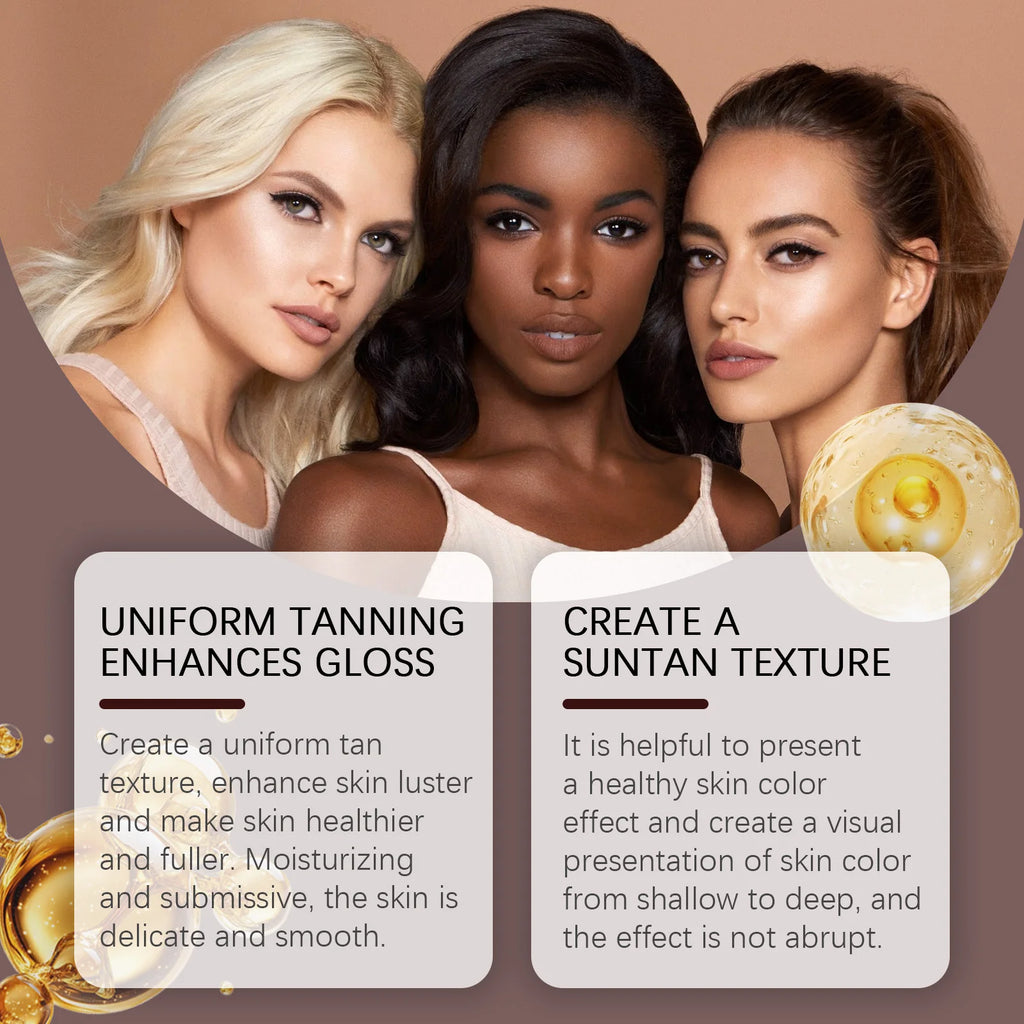 Sun Tanning Oil Bronzing Oil Nourishing Formula Hydrating Skin Care For Outdoor Beach Tan Summer Essential Natural Look 120ml Oasis Select