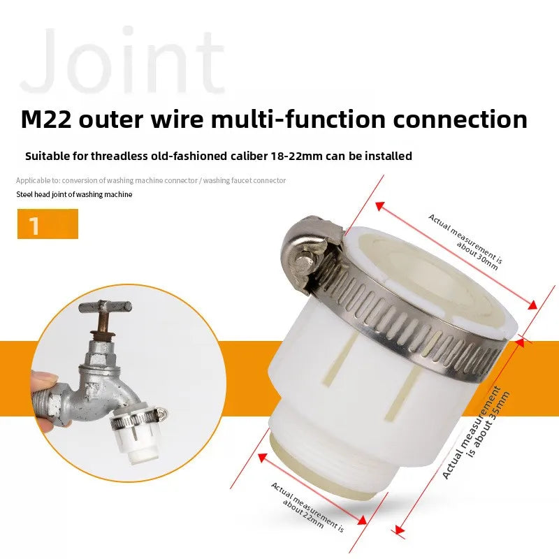 Faucet Adapter 22 Turn 16 18 20 22 24 26 28 30 32mm Internal and External Fine Tooth Faucet Conversion Thread Accessories Oasis Select M22