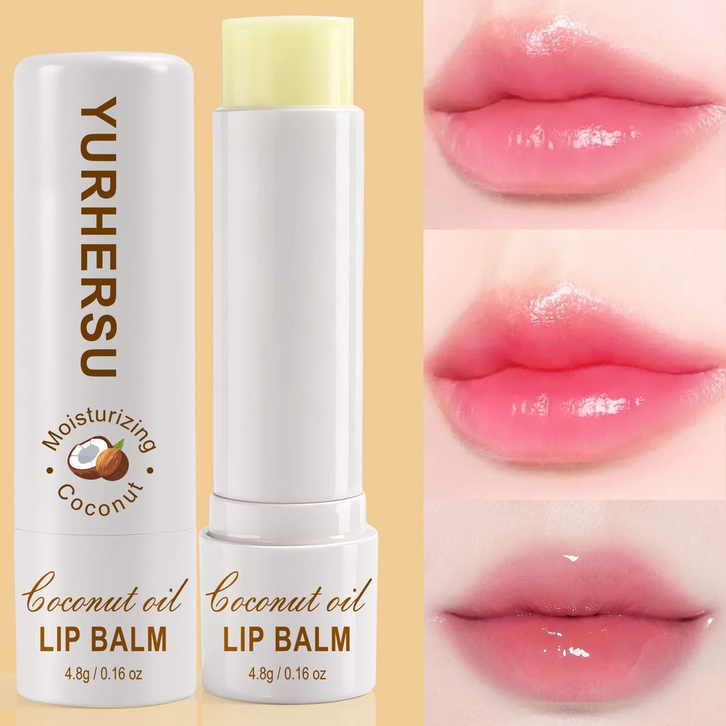 YURHERSU Coconut Oil Lip Balm – Natural Hydration & Moisture Lip Balm Oasis Select