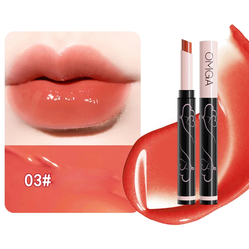 Solid Lip Gloss – Long-Lasting Moisturizing Non-Stick Formula Lip Gloss Oasis Select 03