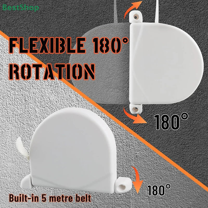 Roller Blind Cord Winder 5m Rotating Spool 180° – White