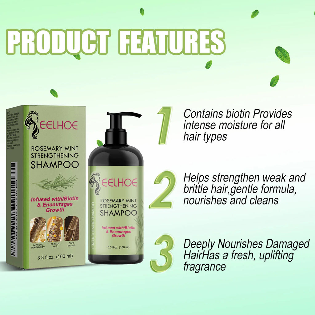 EELHOE Rosemary Shampoo – Repair Dry, Frizzy & Damaged Hair