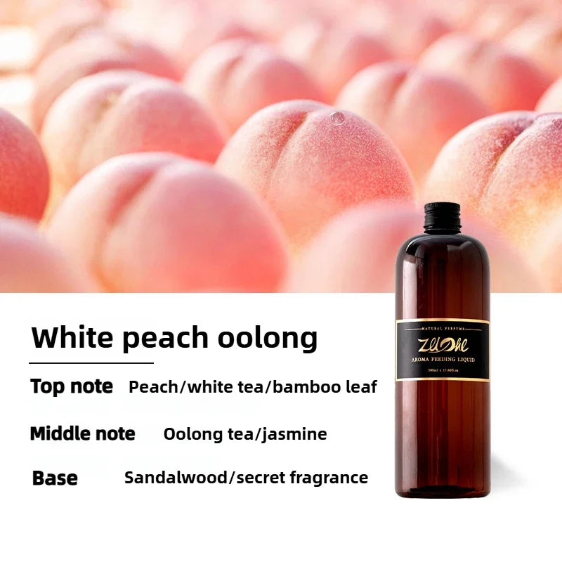 ZUOHE 500ml Hotel Perfume Hilton Shangri-La Star Hotel with Fragrance Oil Lasting Fragrance Natural Fresh Perfume Deodorise Oasis Select White Peach Oolong