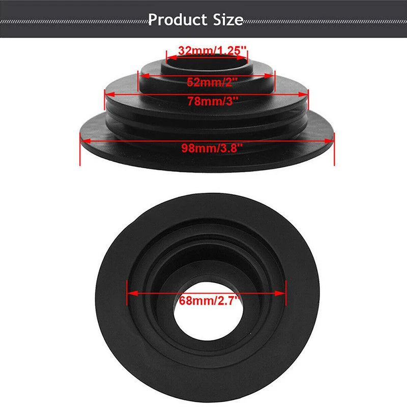 1pcs Rubber Dust Cover For Car Auto Headlight Universal LED Light Seal Cap Oasis Select Black