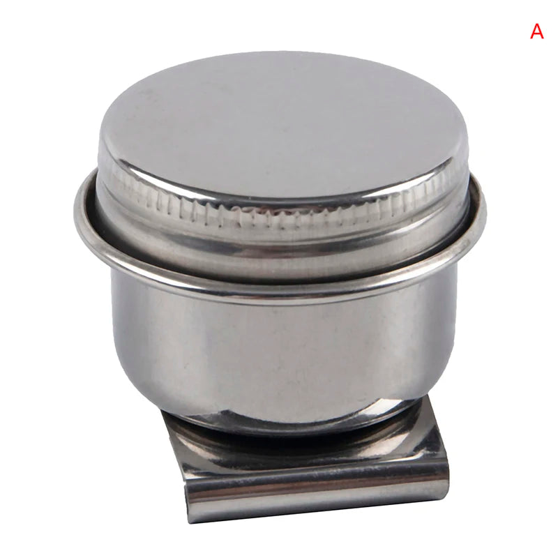 Stainless Steel Double Palette Cup with Lid | Oil Painting
