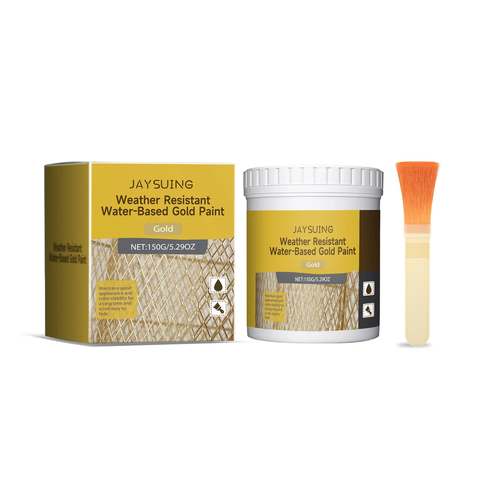 Outdoor Metallic Gold Paint | Weather-Resistant Water-Based