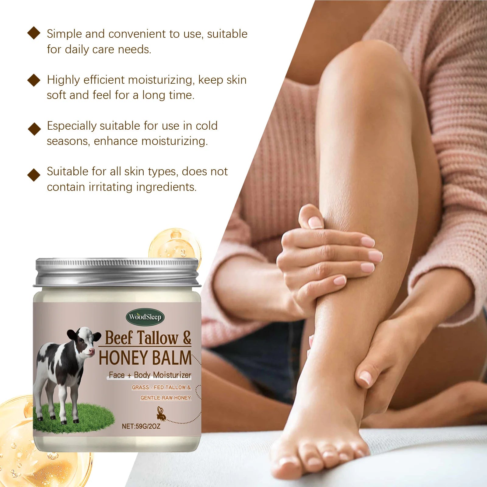 WOODSLEEP Shea Butter Cream – Moisturizing Face & Body