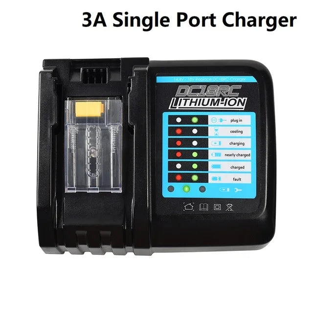 Battery 18V For Makita BL1860 BL1850B BL1850 BL1840 BL1830 Screwdriver Battery Charger 18V Replacement Power Tool Batteries lxt Oasis Select 3A Charger