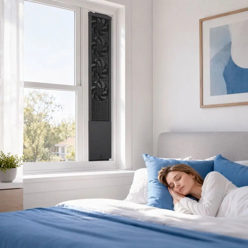 WiFi Remote Ventilation Fan No Perforation No Installation Window Exhaust Fan 20(W) 50hz(Hz) Ventilator Fan for US Smoky Space Oasis Select