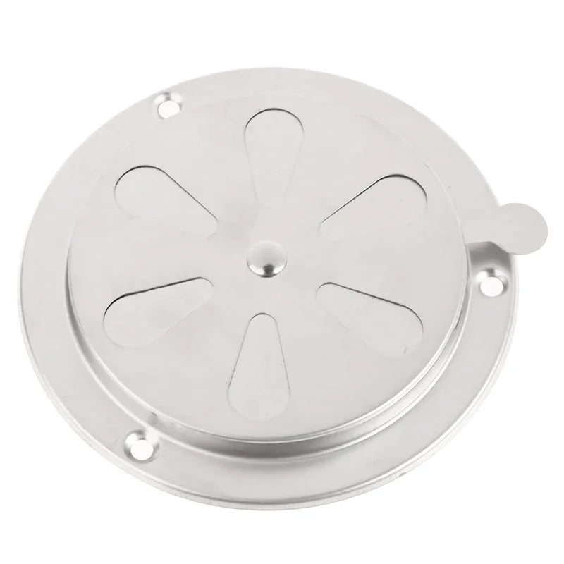 95/125mm Adjustable Air Vent Grille Round Ducting Ventilation Grilles Cover Stainless Steel BBQ Grill Smoker Exhaust Vent Stove Oasis Select