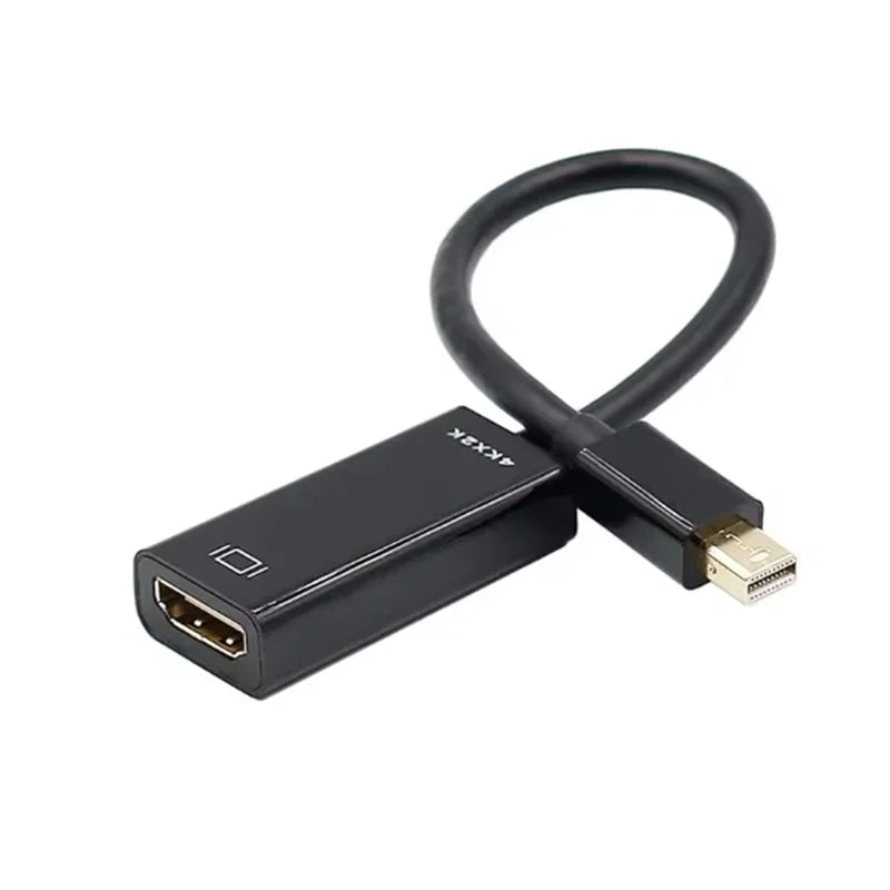 Mini DP DisplayPort to HDMI-compatible Adapter Cable 4K Mini DP to HDMI HDTV Female Converter Compatible for MacBook Air/Pro Oasis Select