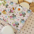 PVC Waterproof and Oil Resistant Tablecloth with Floral Patterns for Restaurant Dining Table Decoration and Kitchen Supplies Oasis Select 120x170cm SXNT-D59-01