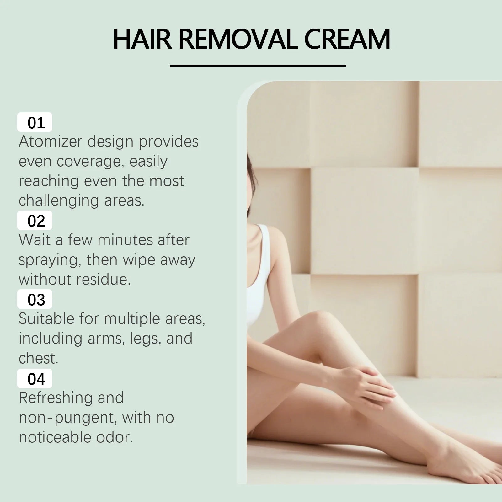 Hair Removal Mousse Spray – Body Growth Inhibitor, 60ml Hair Removal Mousse Oasis Select