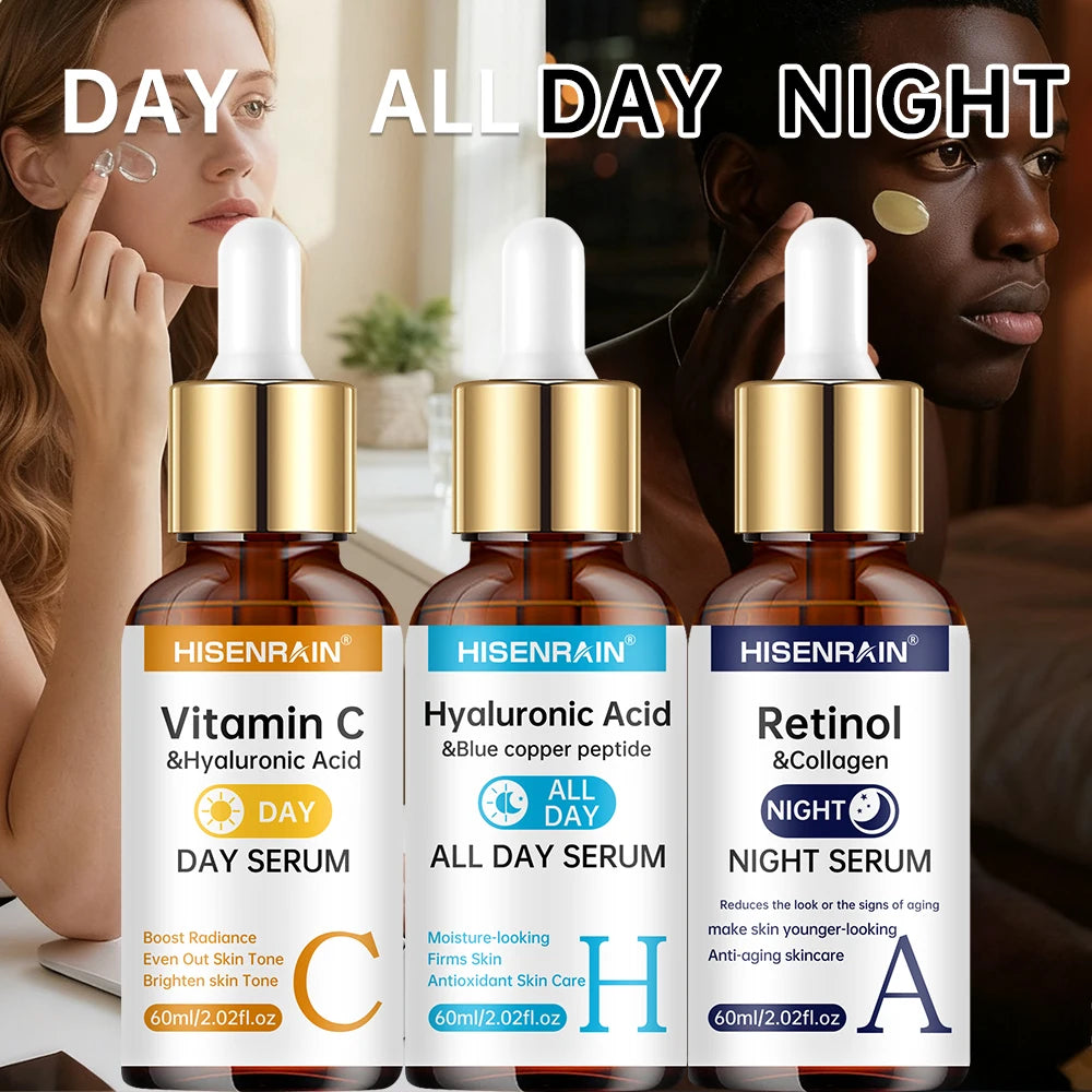 HISENRAIN Vitamin C Retinol Hyaluronic Acid Serum Duo Face Serum Duo Oasis Select