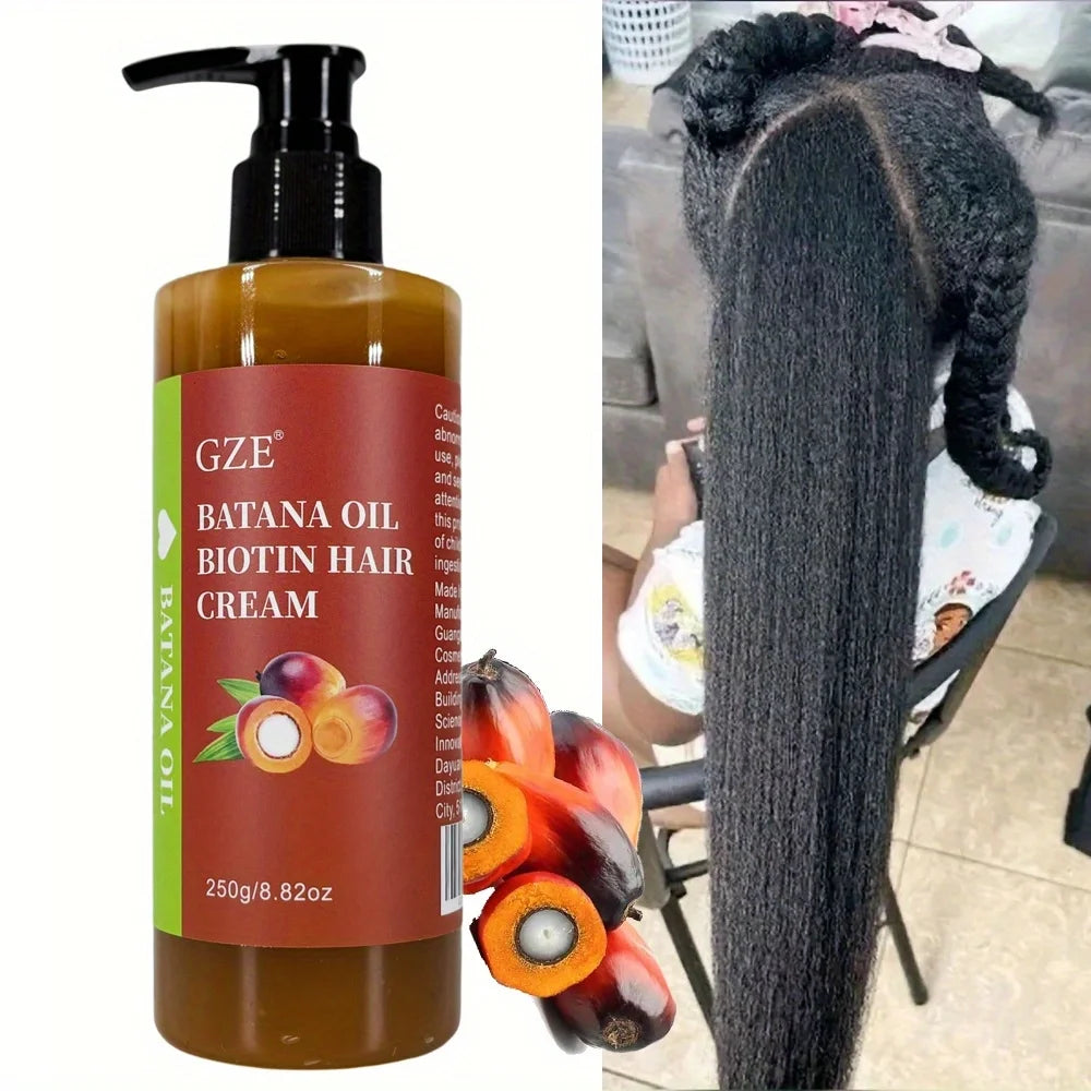 GZE Batana Oil & Biotin Hair Cream – Anti-Breakage, Dry Hair