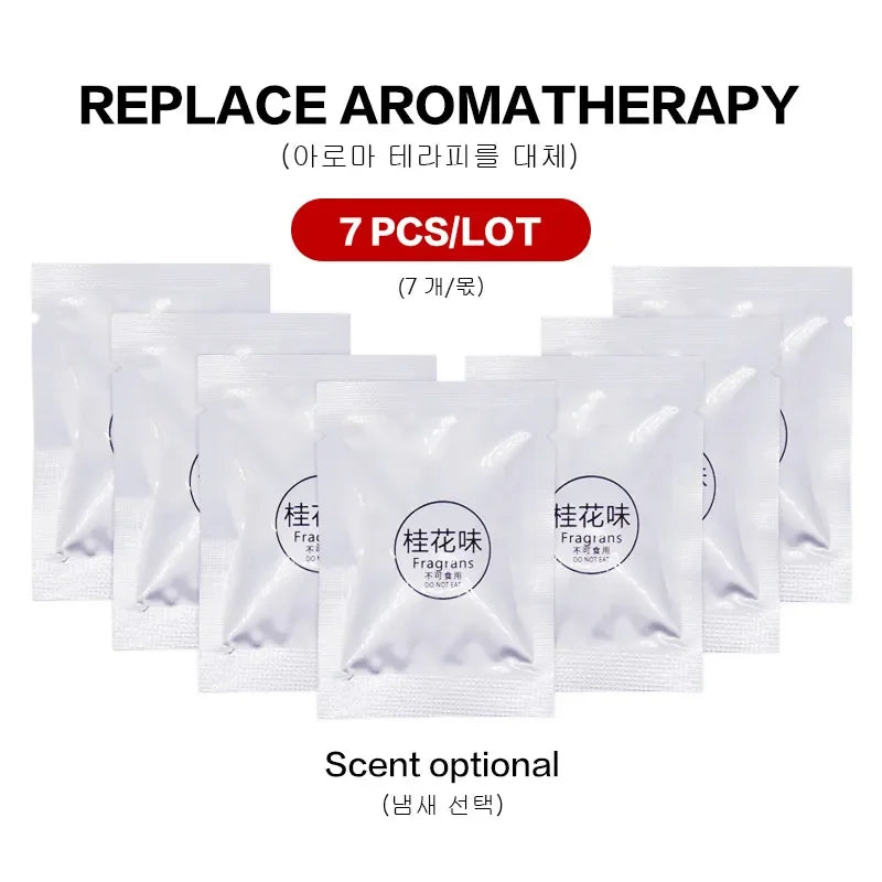 7/14/24PCS Car Air Freshener Export Car Air Conditioner Outlet Solid Perfume Car Perfume Stick Refill 7 Flavor Car Air Freshener Oasis Select 7 Osmanthus fragrans