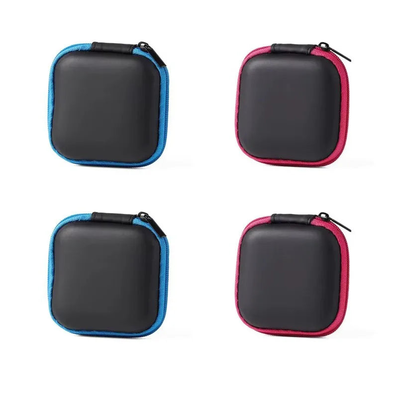 1/4pcs Earphone Protective Bag Box Hard EVA Case Digital Charger Headphone Storage Bag Usb Data Cable Organizer Carrying Pouch Oasis Select 4pcs-Mix 4