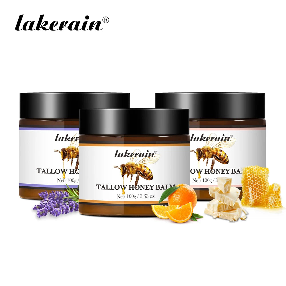 Tallow Honey Balm Long-lasting Moisturizing Skincare Beef Tallow Face Cream Nourishing Body Lotion Face Cream Care Cosmetics Oasis Select Set