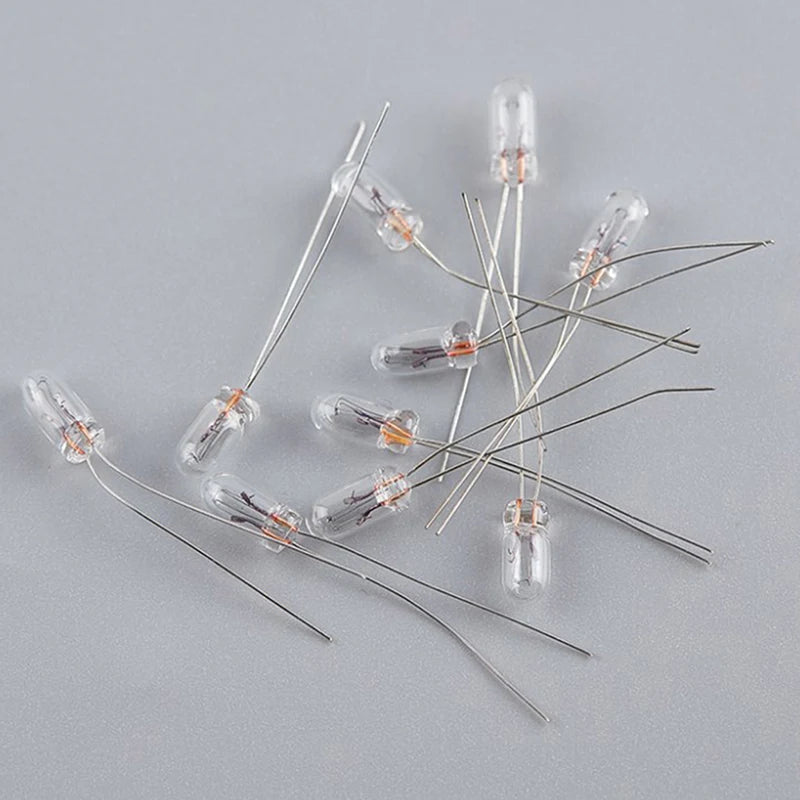 Hot Sale 25PCS 5mm 4mm 3mm Clear 12V Mini Bulb Of Wheat Rice Bulbs Switch Button Bulbs Indicator Bulb Tungsten Lamp Oasis Select