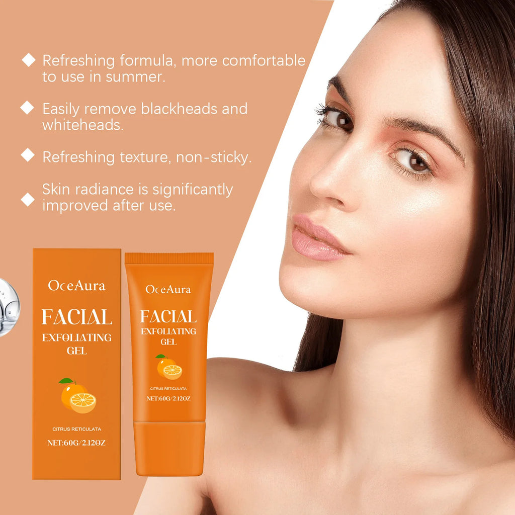 OceAura Orange Exfoliating Gel – Face & Body Scrub Cream 60g Exfoliating Scrub Gel Oasis Select
