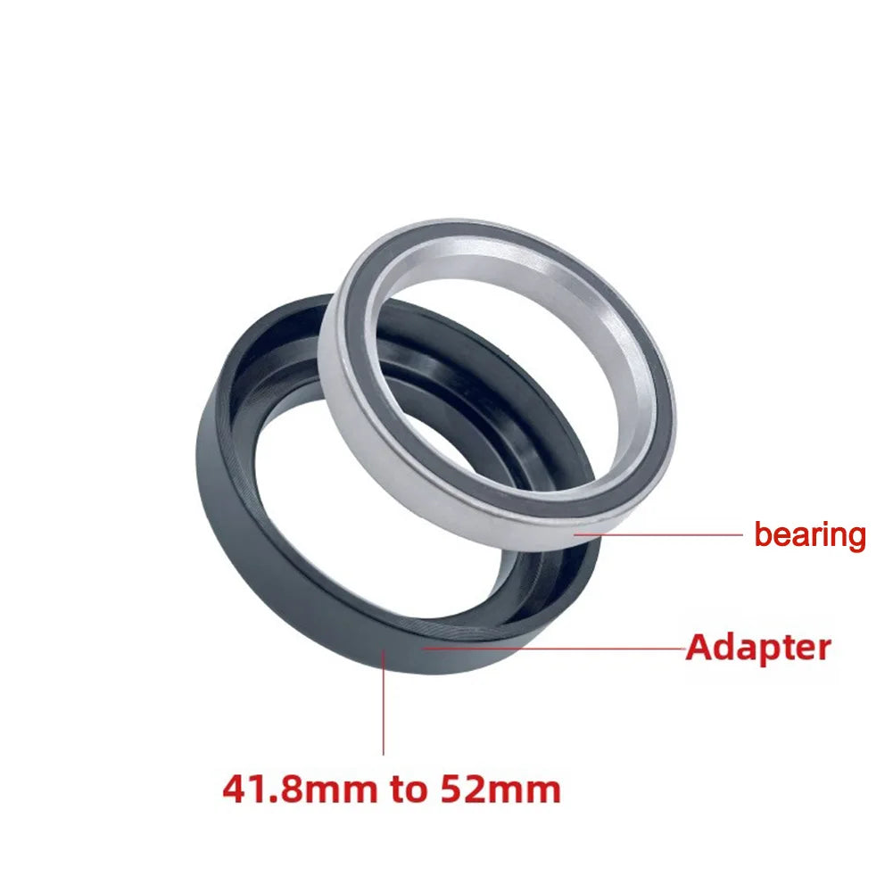 Bicycle Internal Cable Routing Headset Adapter 41.8 To 52mm Alloy Cup Converter For Road Bike Integrated Handlebar Parts Oasis Select bearing adapter