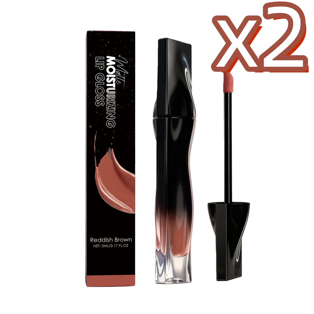 Premium Matte Lip Balm Smooth Matte Finish Reduce Dry Lines Lasting Pigment Natural Look Lightweight Moisturize 6-Color Lipstick Oasis Select Reddish Brown X2