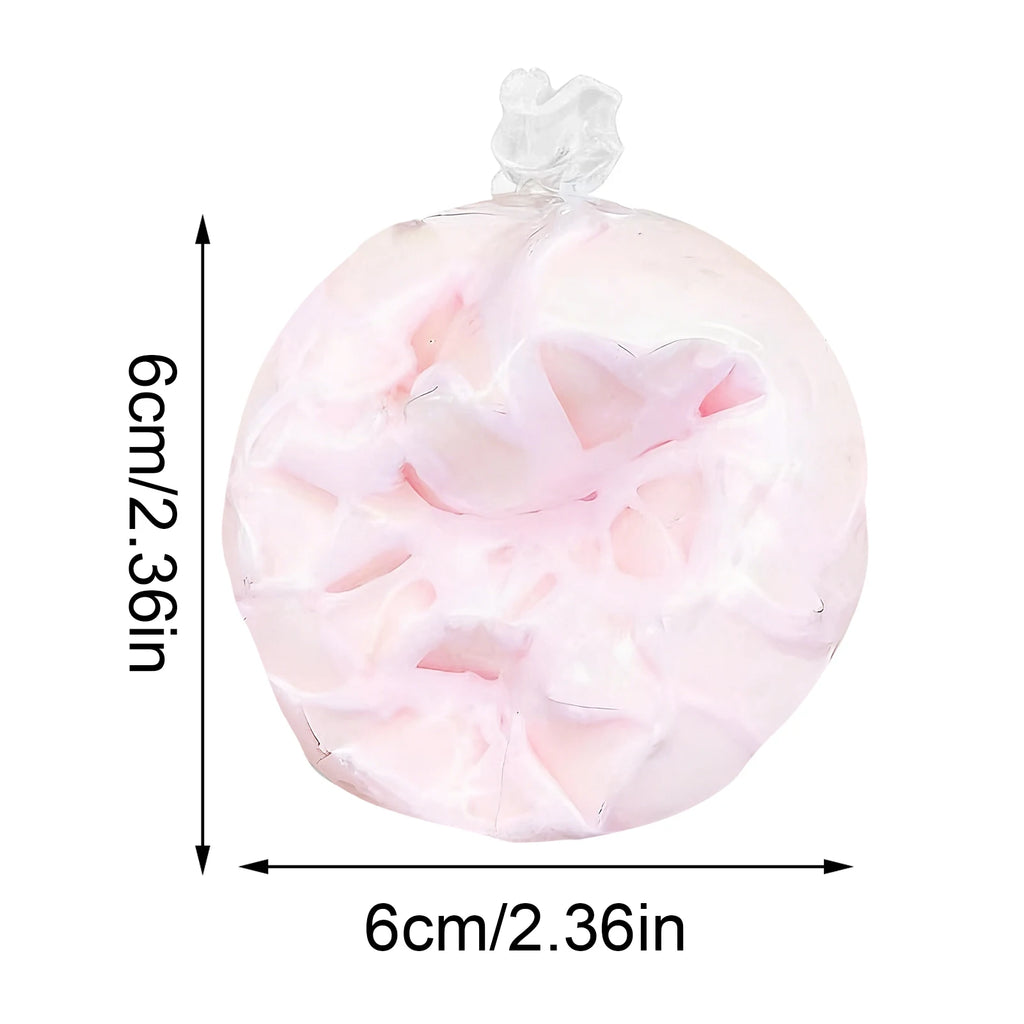 Squishy Stress Balls slow rebound wax skin squeeze toy for Kids Adult Quiet Sensory Fidget Toy Soothing Relieving Stress Oasis Select Pink 1PC