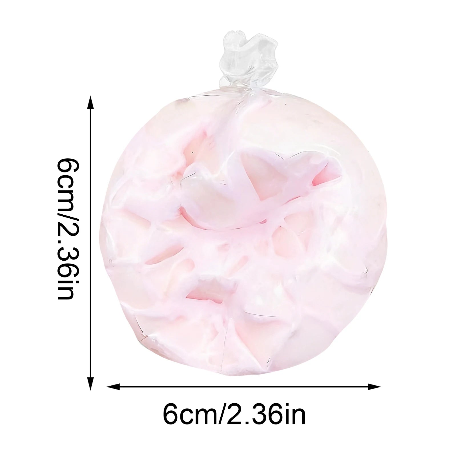 Squishy Stress Balls slow rebound wax skin squeeze toy for Kids Adult Quiet Sensory Fidget Toy Soothing Relieving Stress Oasis Select Pink 1PC