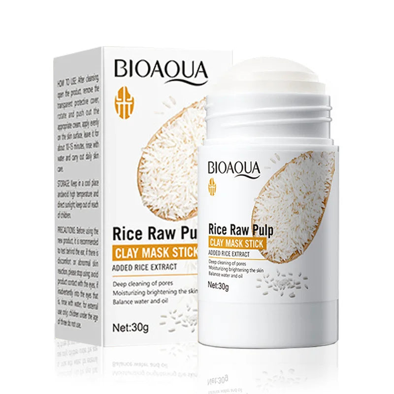 BIOAQUA White Rice Clay Face Mask – Pore & Blackhead Removal Clay Face Mask Oasis Select
