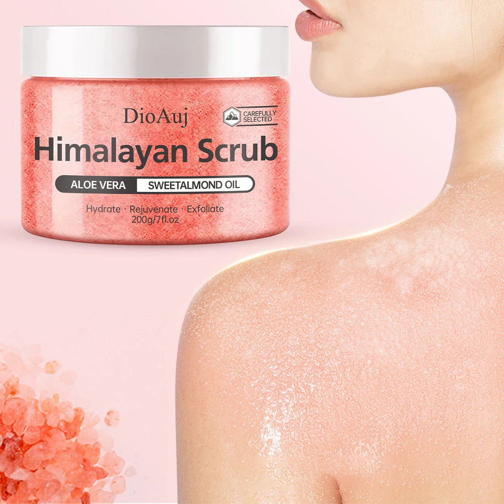200g/7oz Himalayan Scrub Natural Exfoliating Salt & Body and Face Souffle Helps with Moist Cleansing and Exfoliation Oasis Select