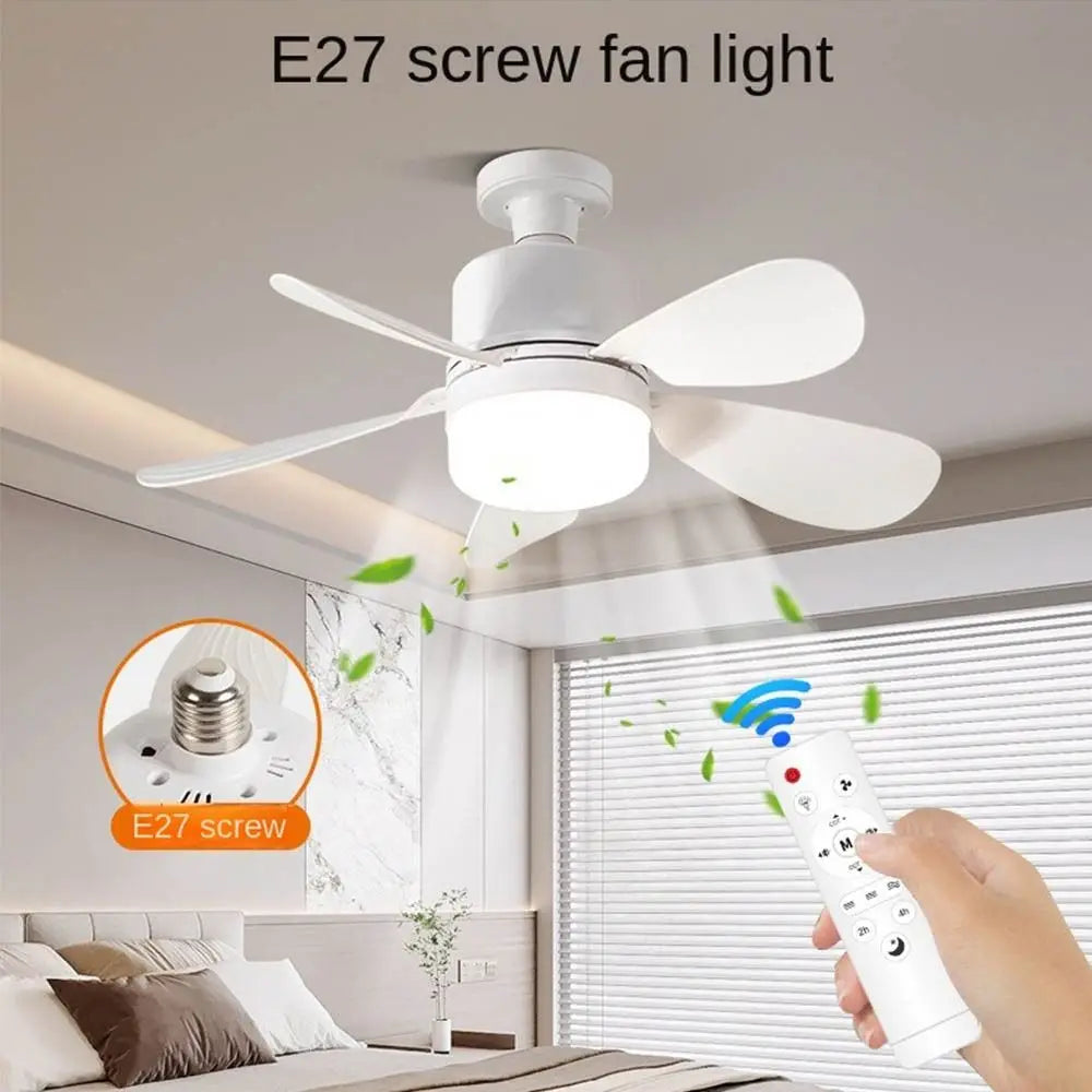 Ceiling Fan with Light & Remote | E27 Socket Dimmable 30W Ceiling Fan Light Oasis Select