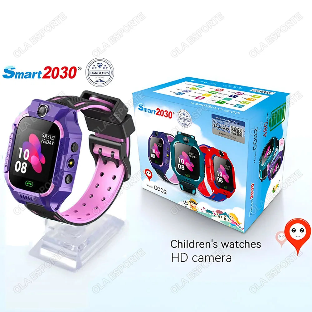 Kids 2G Smart Watch GPS SOS Call Activity Tracker Age 3-12