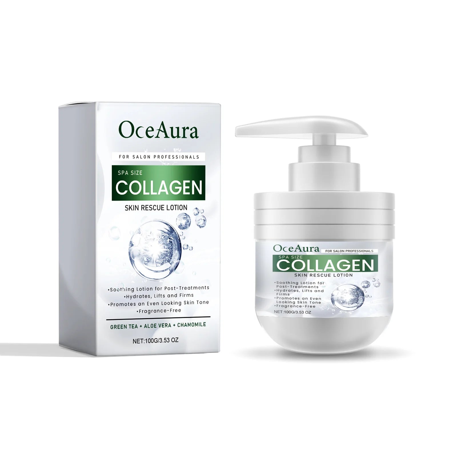 OceAura Retinol Anti-Aging Face & Body Moisturizer Cream 100g Anti-Aging Moisturizer Oasis Select Collagen