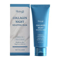 Collagen Night Wrapping Mask for Glass Skin Deep Hydration Boost,Reduce Dullness, Easy Peel-Off Collagen Face Mask Skin Care Oasis Select 75g