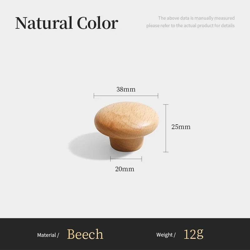 Nordic Walnut Wood Handle T Bar Drawer Knobs Cupboard Long Pulls Kitchen Cabinet Door Handle Furniture Decorate Pulls and Knob Oasis Select B4-38mm