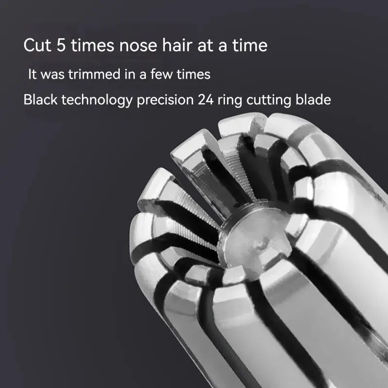 Washable Portable Ear Hair Trimmer Cleaning Without Rusting Painless Nose Hair Trimming Men'S Portable Electric Shaver Low Noise Oasis Select