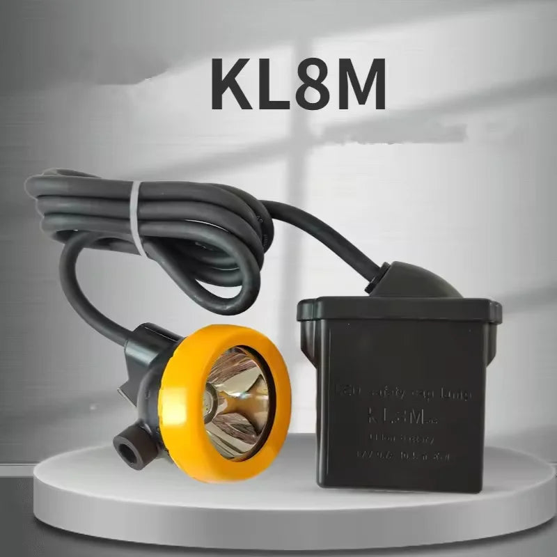 KL8M Mining Headlamp – Waterproof LED, Large Lithium Battery