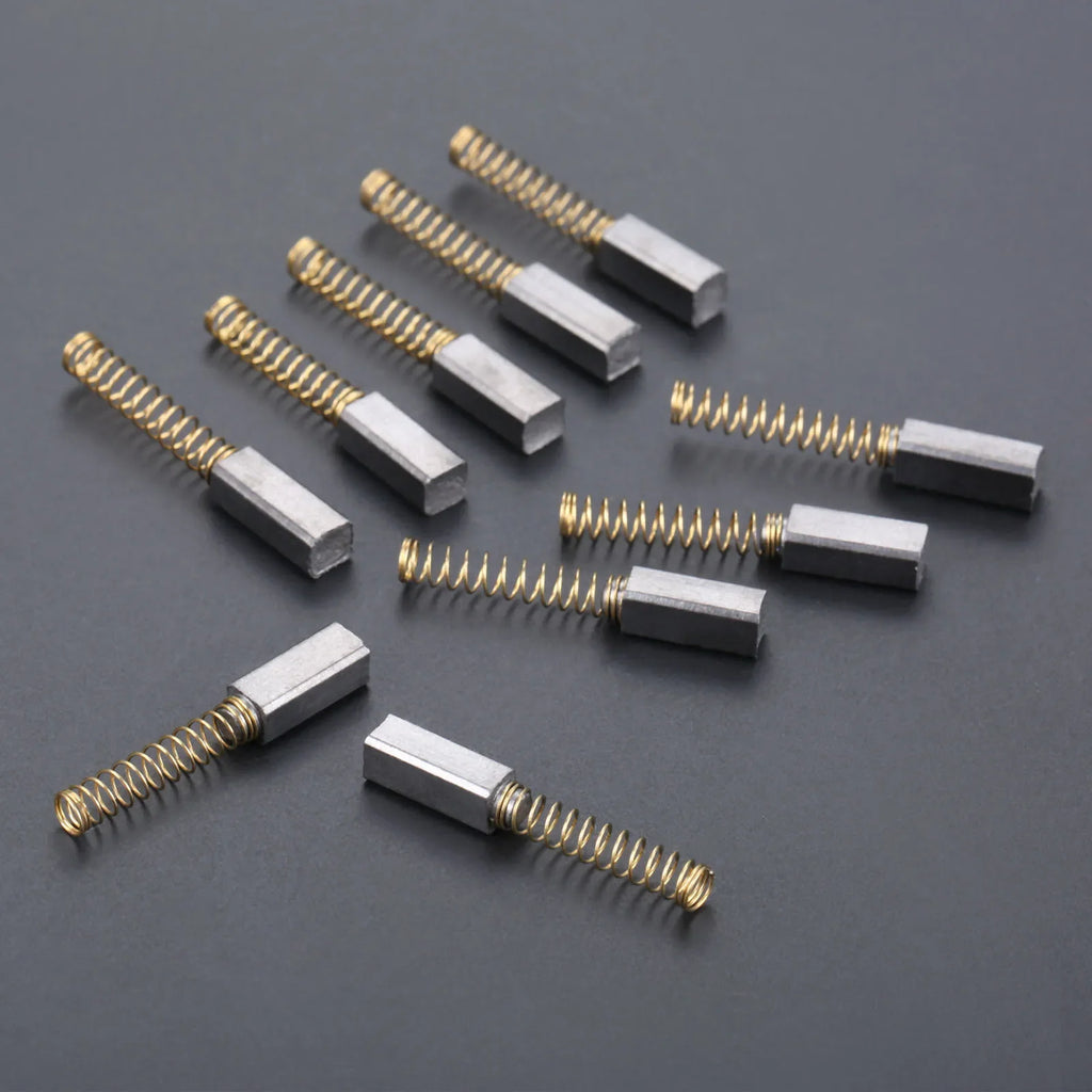 10Pcs 4.5mm*4mm*11mm Wire Sewing Machine Carbon Motor Brushes Fits Home Sewing Machines Sewing Accessories Graphite + Copper Oasis Select